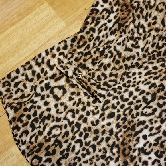 Daniel Rainn leopard print button front blouse 2X - Picture 3 of 4